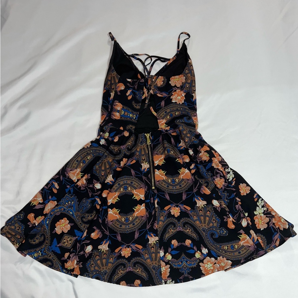 Bebe Floral Mini Skater Dress - Picture 2 of 5